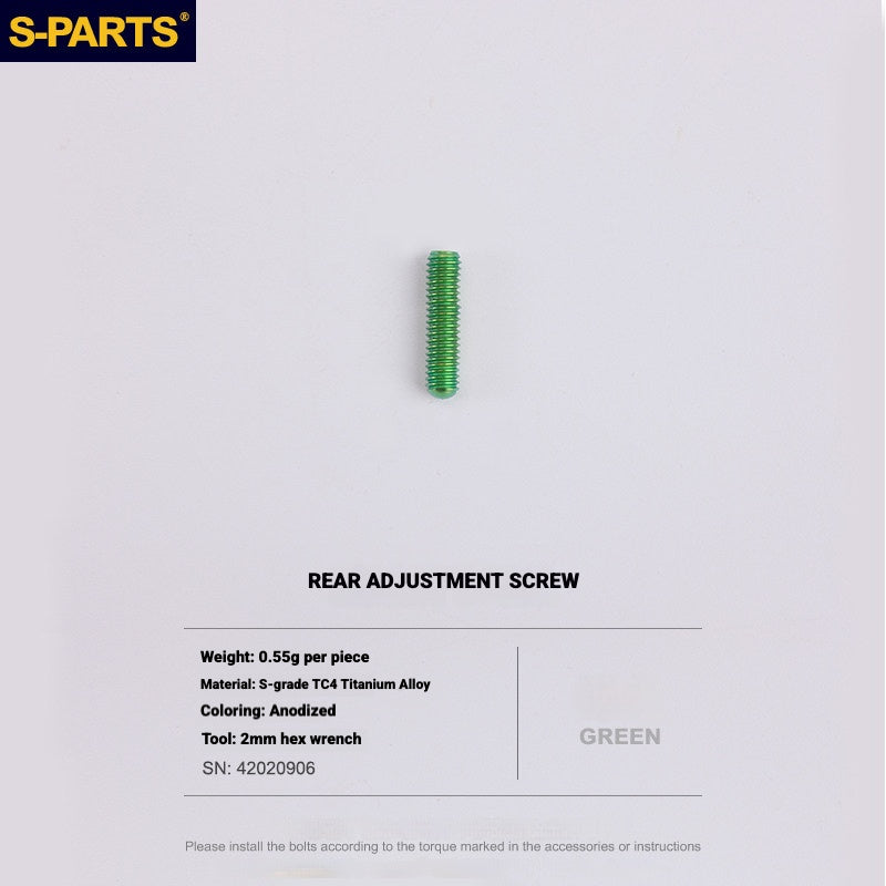 S-PARTS Titanium Drivetrain Bolt Kit for MAGENE QED Electronic Groupset