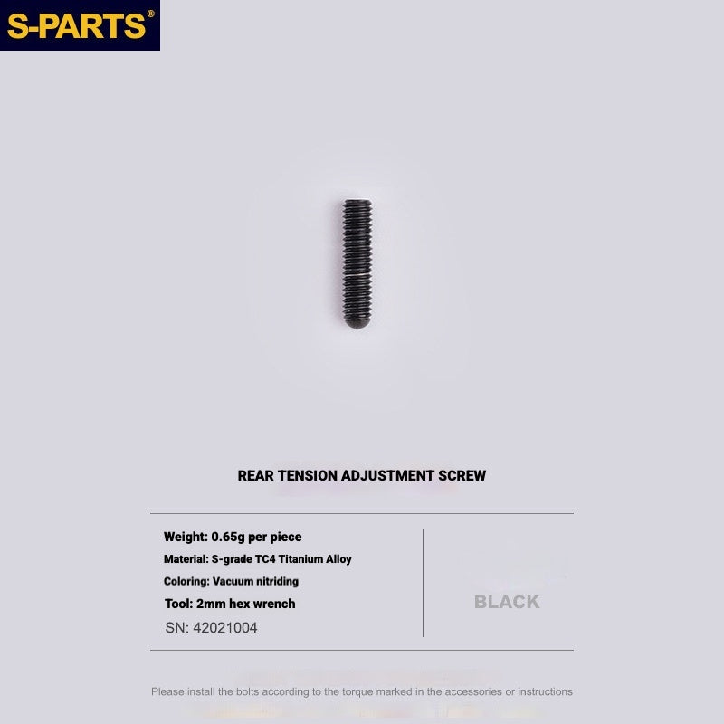 S-PARTS Titanium Drivetrain Bolt Kit for MAGENE QED Electronic Groupset