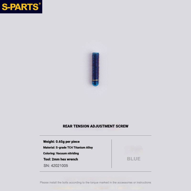 S-PARTS Titanium Drivetrain Bolt Kit for MAGENE QED Electronic Groupset
