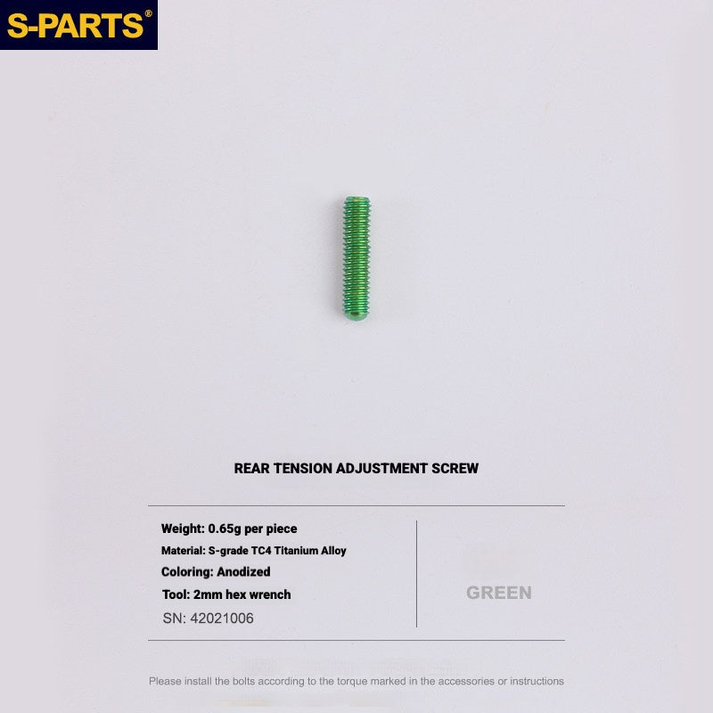 S-PARTS Titanium Drivetrain Bolt Kit for MAGENE QED Electronic Groupset