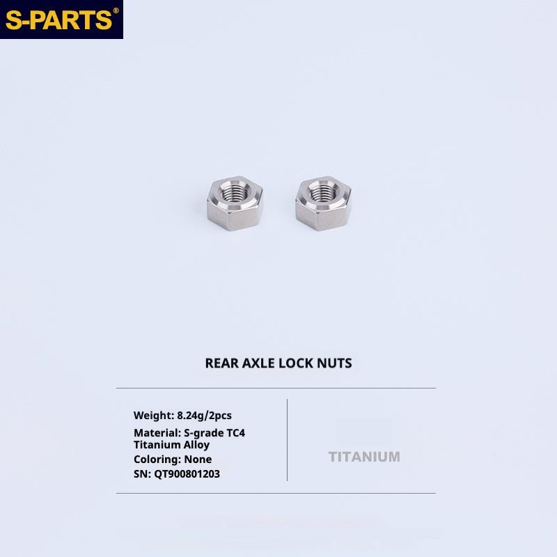 S-PARTS Titanium Bolt Upgrade Kit for Brompton | TC4 CNC Lightweight Frame & Hinge Hardware Set
