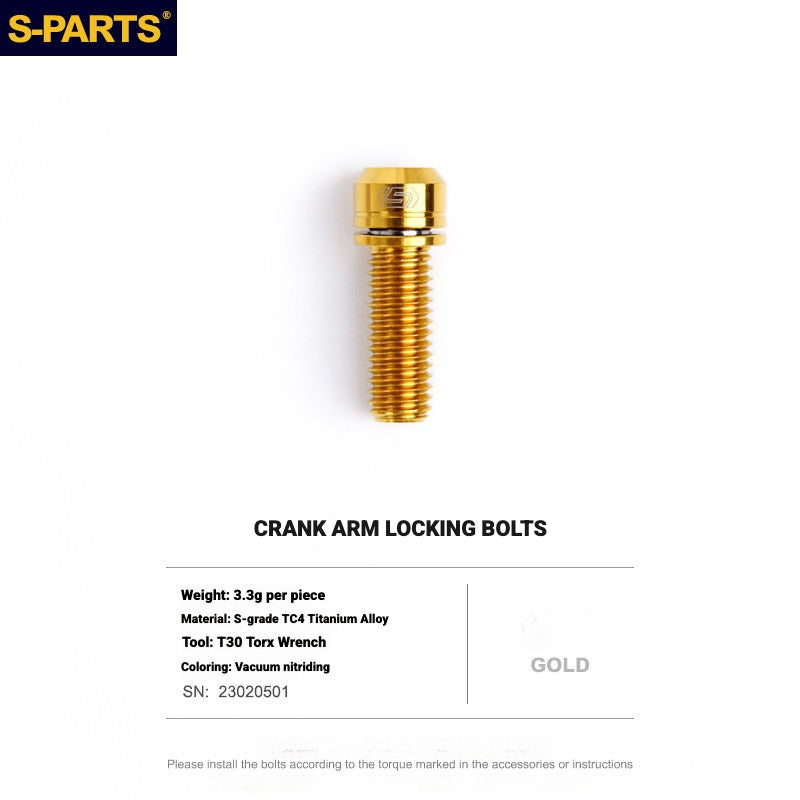 S-PARTS Titanium Drivetrain Bolt Kit for MAGENE QED Electronic Groupset