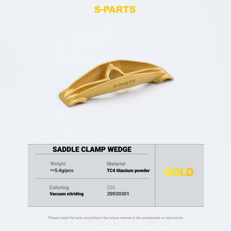 Kit de Yoke para Abraçadeira de Selim em Titânio S-PARTS para Cannondale SystemSix Gen 5 | Upgrade de Canote Leve Impresso em 3D