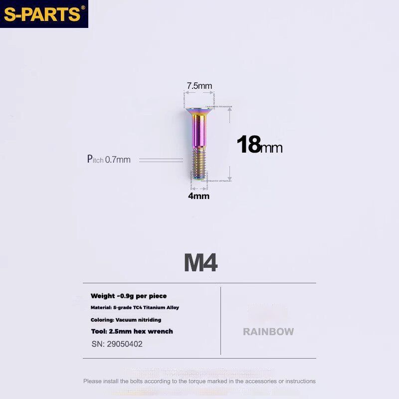 S-PARTS Titanium Drivetrain Hardware – SRAM RED AXS E1 Compatible Upgrade Kit