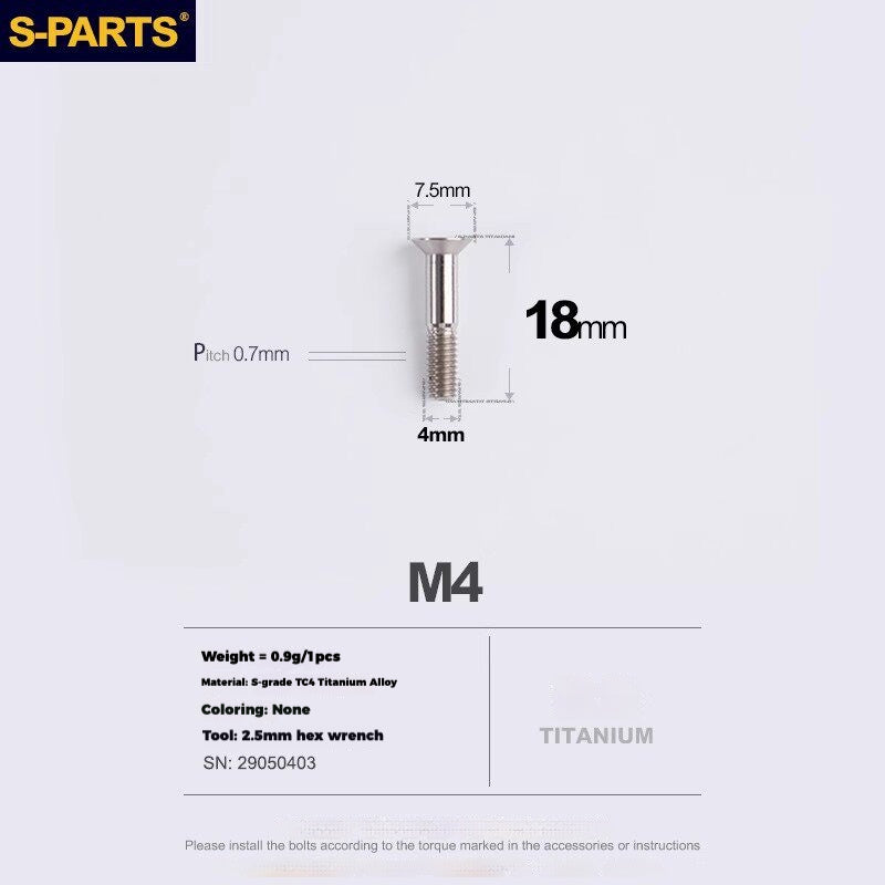 S-PARTS Titanium Drivetrain Hardware – SRAM RED AXS E1 Compatible Upgrade Kit