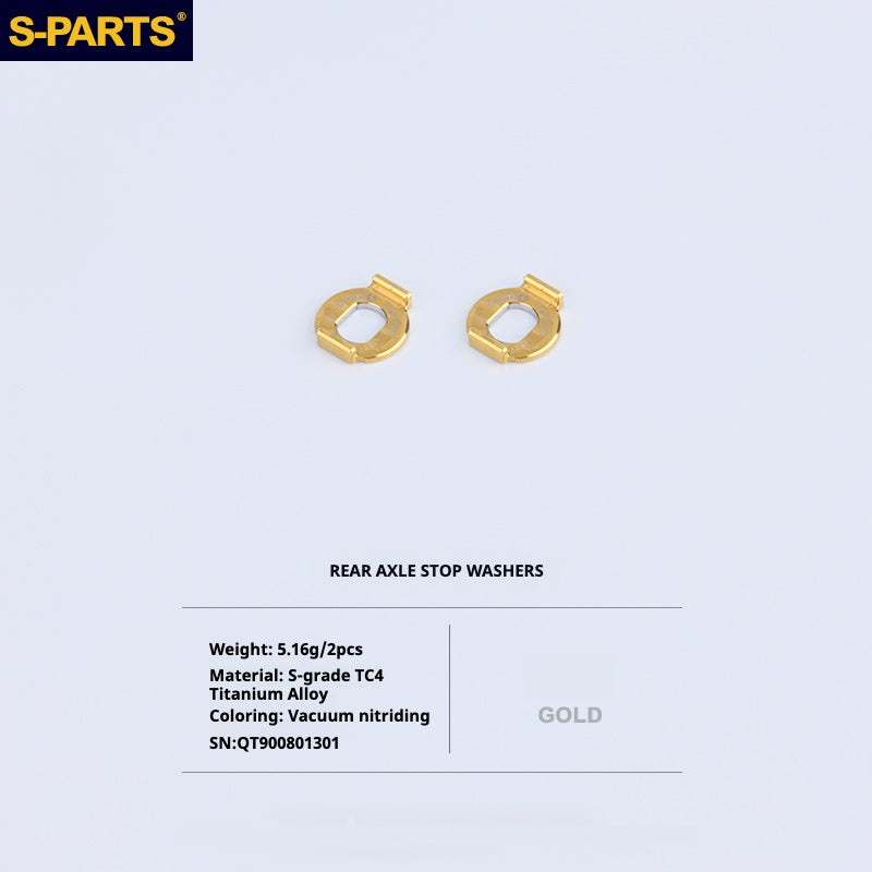 S-PARTS Titanium Bolt Upgrade Kit for Brompton | TC4 CNC Lightweight Frame & Hinge Hardware Set