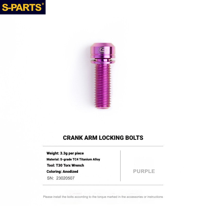S-PARTS Titanium Drivetrain Bolt Kit for MAGENE QED Electronic Groupset