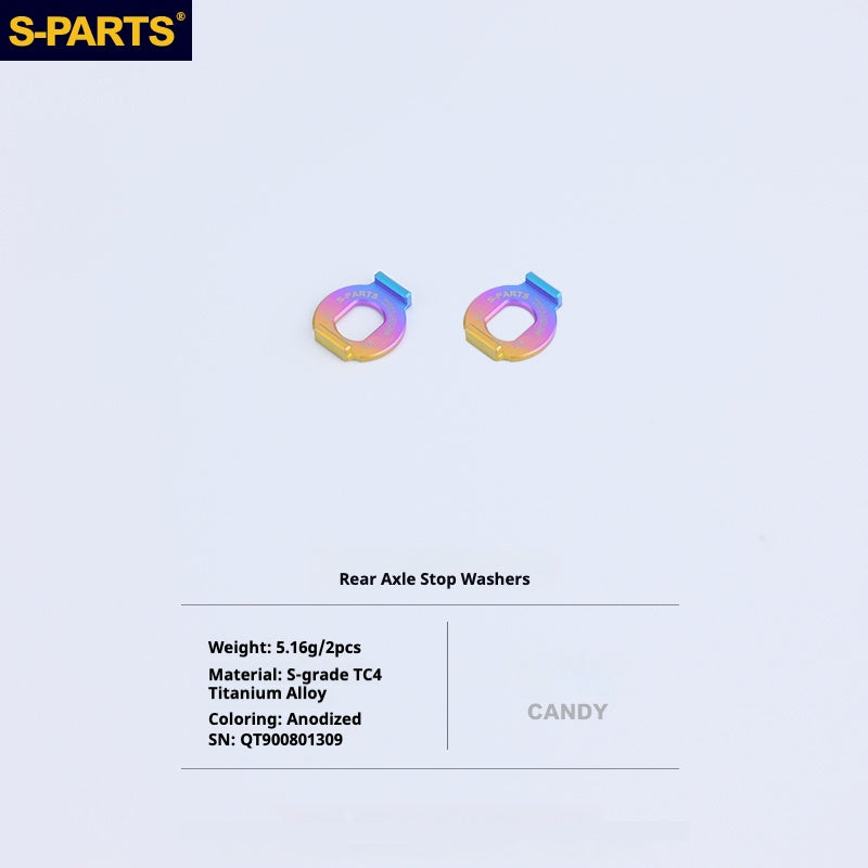 S-PARTS Titanium Bolt Upgrade Kit for Brompton | TC4 CNC Lightweight Frame & Hinge Hardware Set