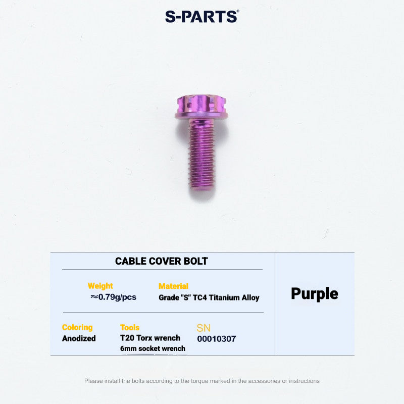 S-PARTS TC4 Titanium Bolt Kit for Colnago Y1RS | Frame & Cockpit Screw Upgrade