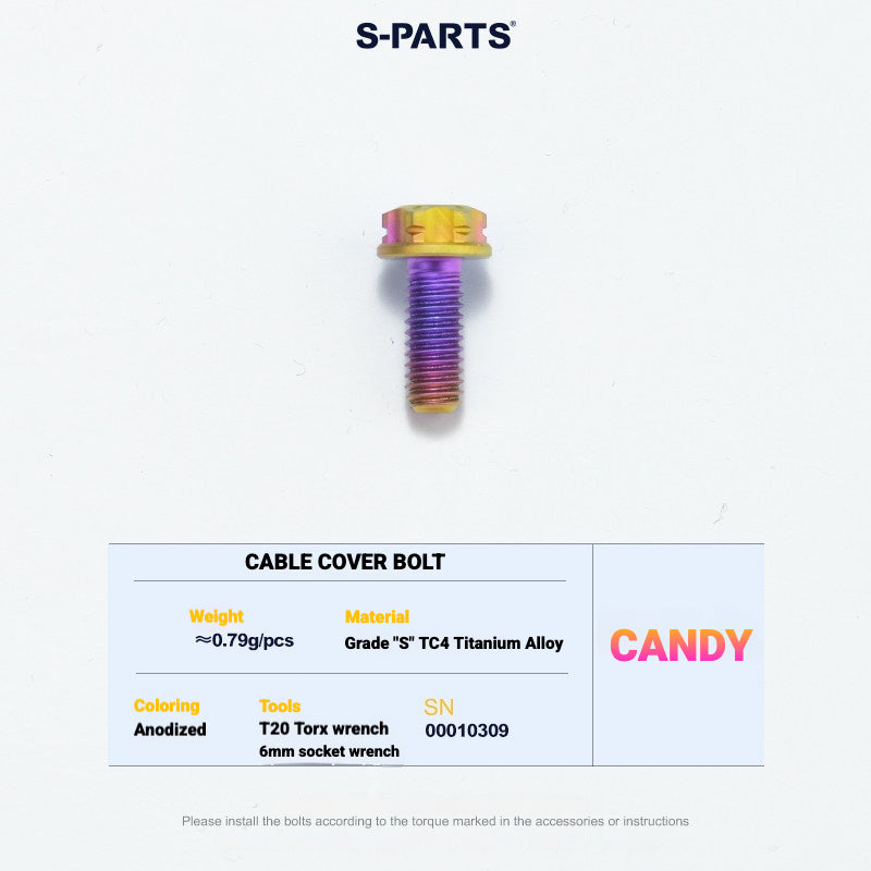 S-PARTS TC4 Titanium Bolt Kit for Colnago Y1RS | Frame & Cockpit Screw Upgrade