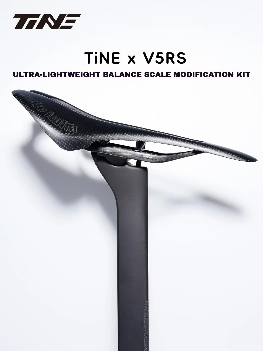 Kit de Abraçadeira de Selim TiNE Ultra-Leve em Titânio para Canote Colnago V5RS Y1RS | Montagem Leve de Trilho de Selim Nivelador de 20,8g