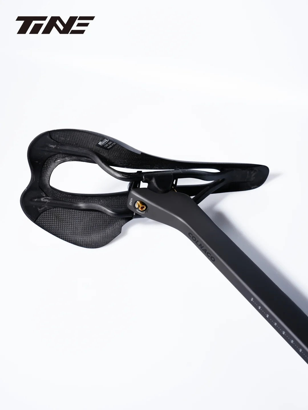 TiNE Ultra-Light Titanium Seat Clamp Kit for Colnago V5RS Y1RS Seatpost | 20.8g Lightweight Leveling Saddle Rail Assembly