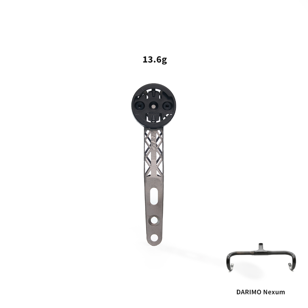 Supporto per computer da bici TiNE DARIMO Nexum in titanio ultraleggero, completamente scavato, ad alta resistenza, 1 pz.