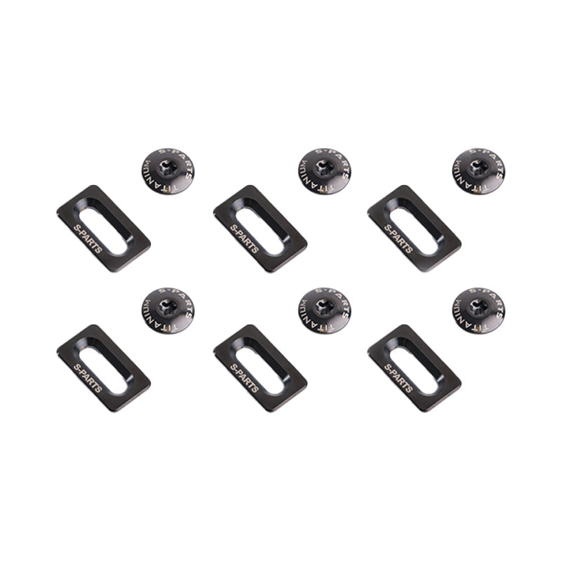 S-PARTS Jeu de vis de cales en alliage de titane pour cales de vélo de route Shimano