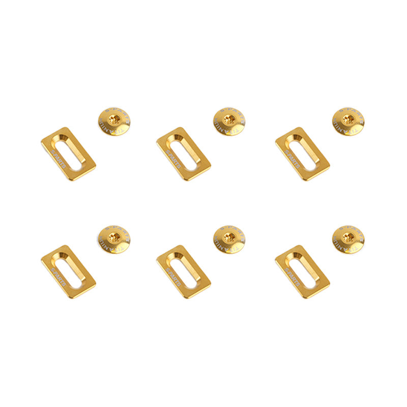 S-PARTS Jeu de vis de cales en alliage de titane pour cales de vélo de route Shimano