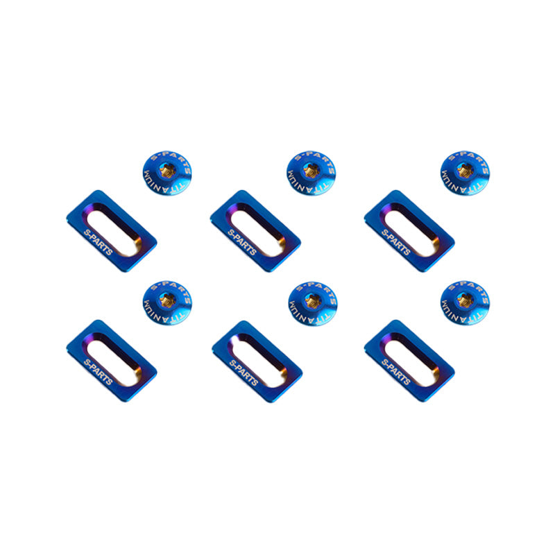 S-PARTS Jeu de vis de cales en alliage de titane pour cales de vélo de route Shimano