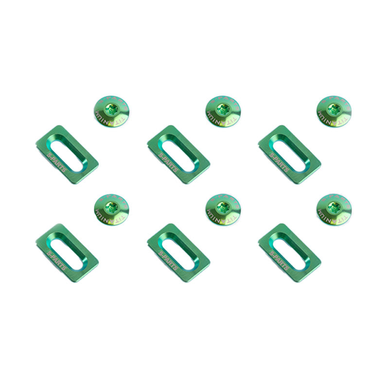 S-PARTS Jeu de vis de cales en alliage de titane pour cales de vélo de route Shimano