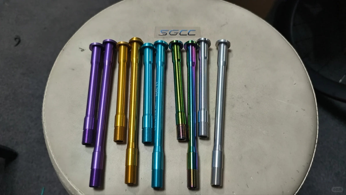 Evolve CIMA Kit d’axe traversant | Axe léger en aluminium et titane 35 g | Précision CNC | Couleur personnalisée