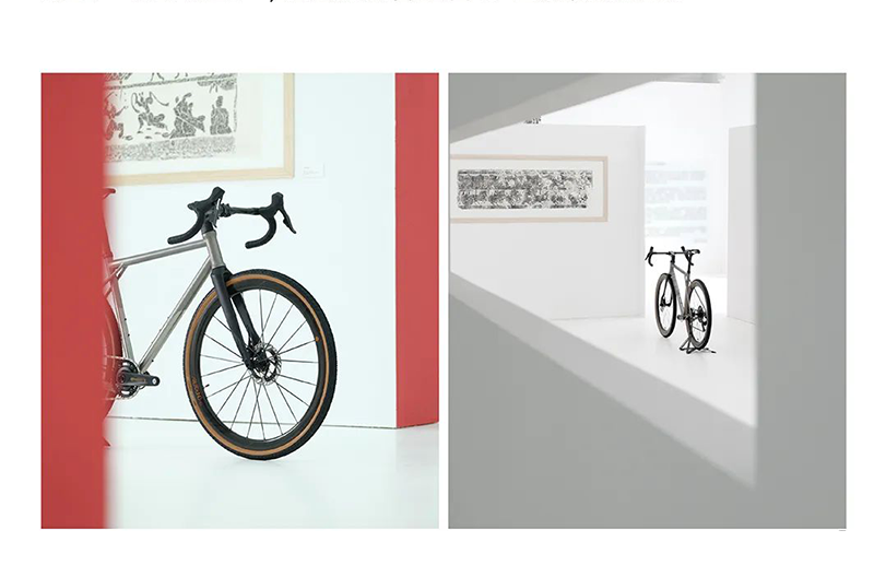 Quadro de Bicicleta Gravel S-PARTS em Liga de Titânio