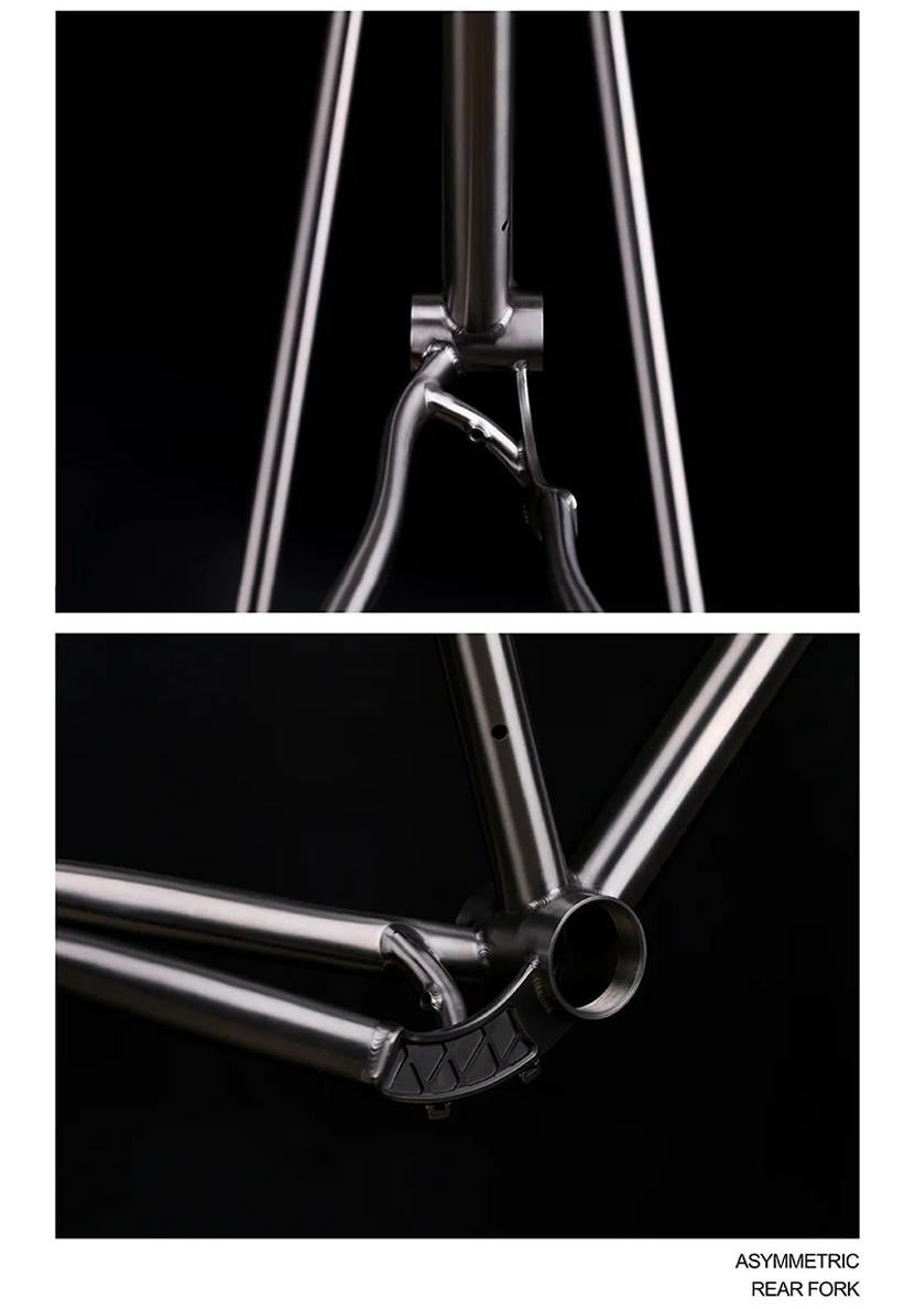 Quadro de Bicicleta Gravel S-PARTS em Liga de Titânio