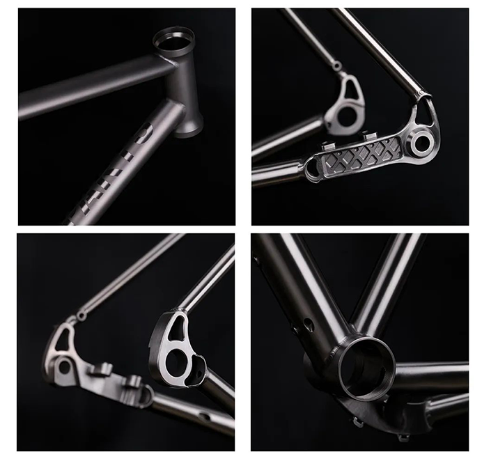 Quadro de Bicicleta Gravel S-PARTS em Liga de Titânio