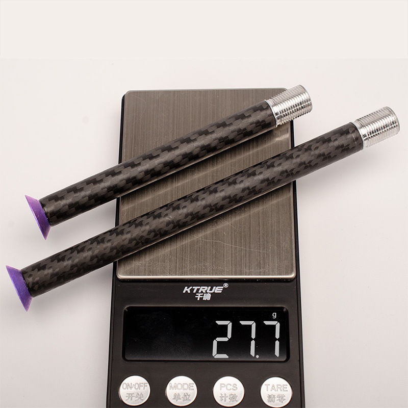 Eixo Passante Personalizado Ultraleve de Carbono-Titânio – 28g Por Conjunto
