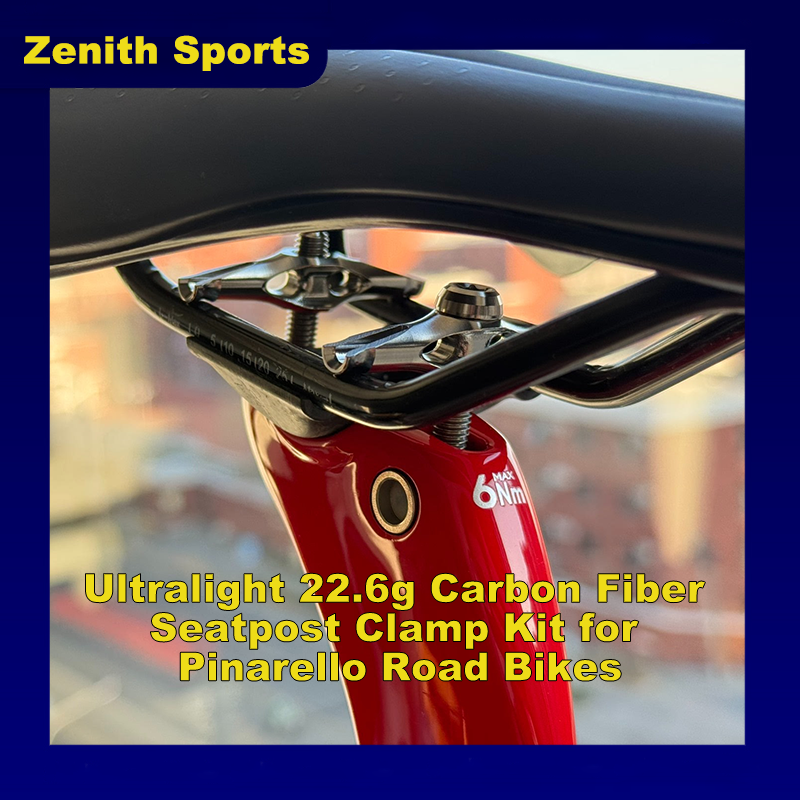 Kit de Abraçadeira de Selim Ultraleve 22.6g em Fibra de Carbono para Pinarello F8, Dogma F12, Dogma F, Série X e Modelos 2025