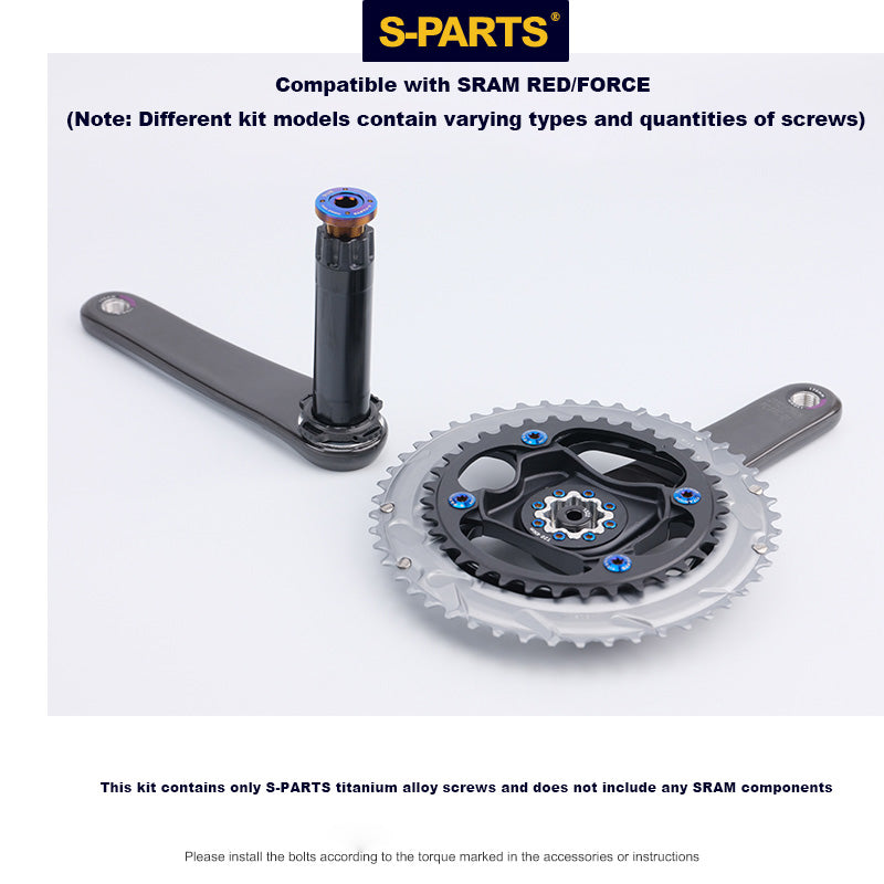 S-PARTS Parafusos de Transmissão em Liga de Titânio para Câmbio Mecânico SRAM RED e FORCE 22 Velocidades